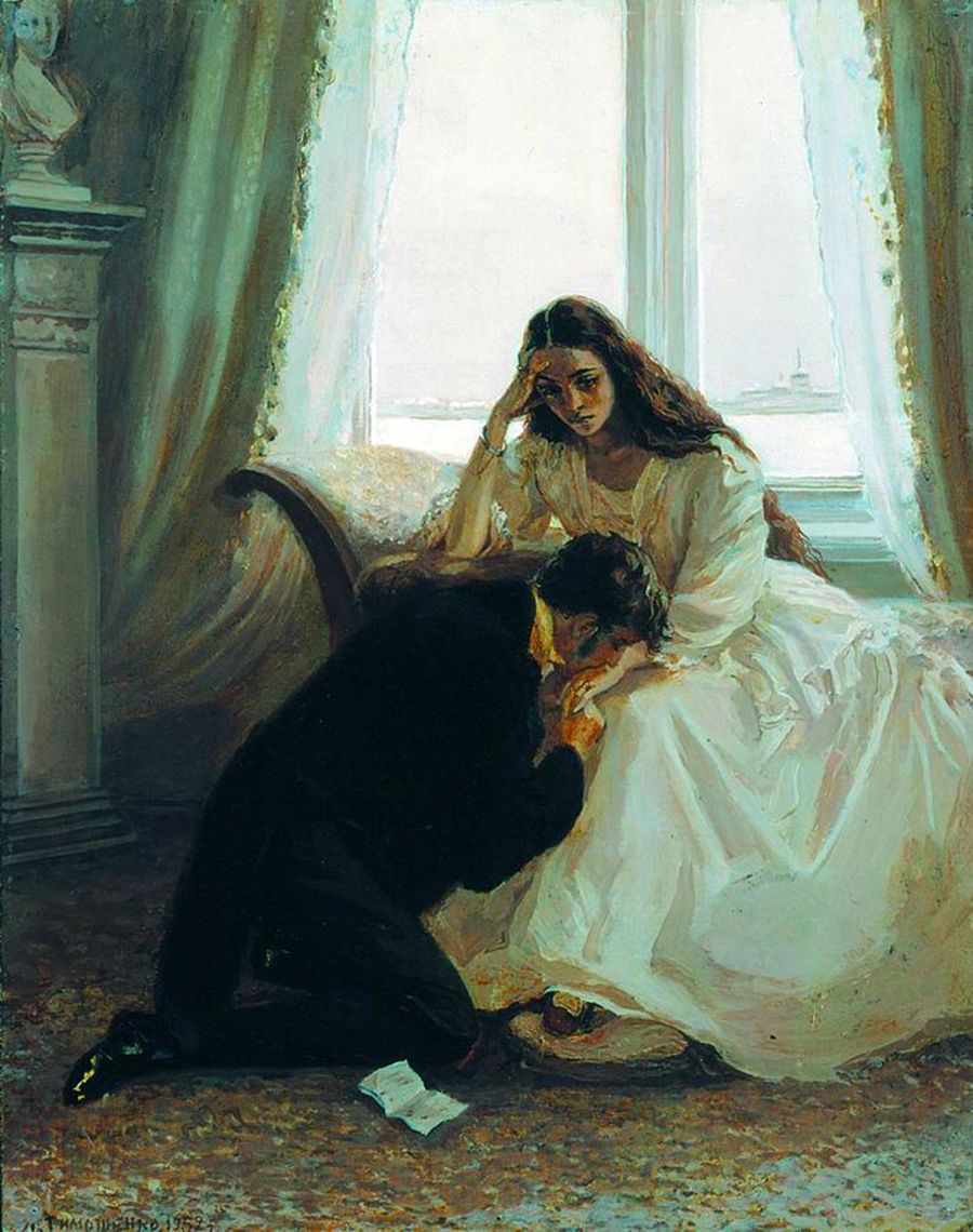 Татьяна ларина и онегин картинки